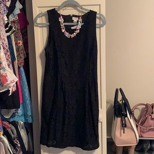 J. Crew Black Lace Dress